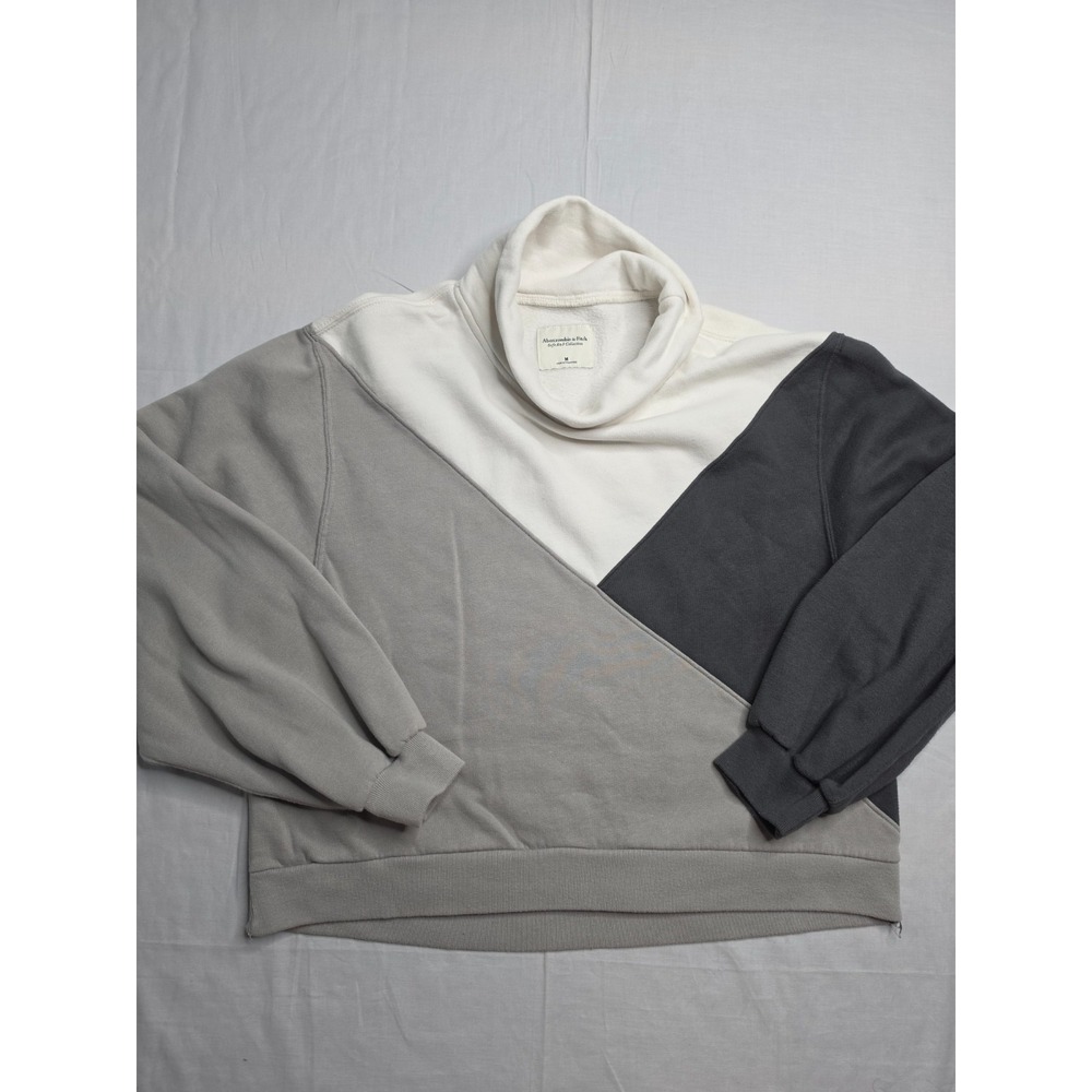 Abercrombie & Fitch Soft A&F Collection Sweatshirt Women Medium Multi Colorblock